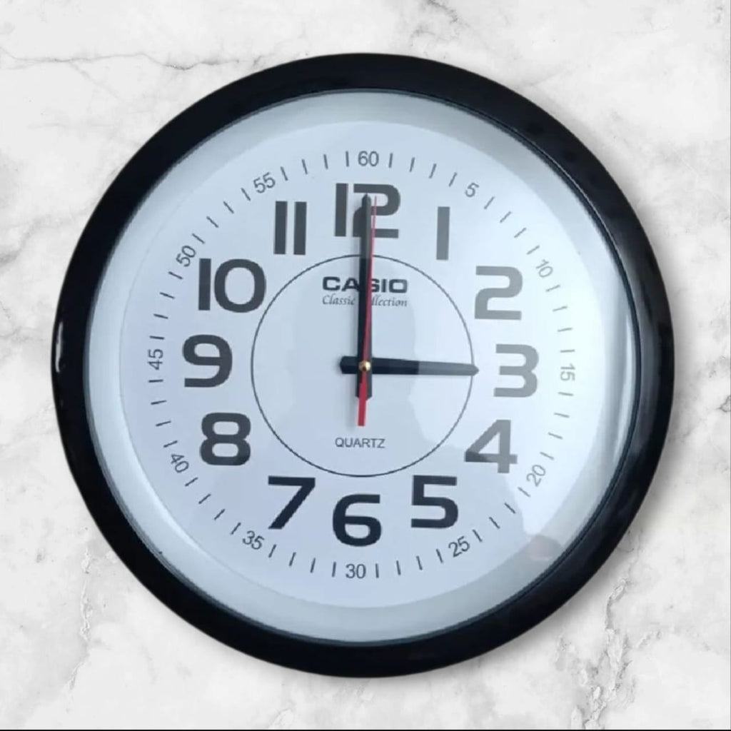 Home Decoration Simple Round New Design plastic wall Clock 14 inch by 14" (FREE DELIVERY)