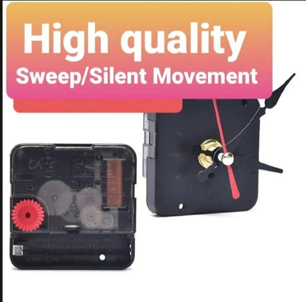 Elegant Silent Sweep Movement Wall Clock Mechanism with High-Quality Silent Movement
