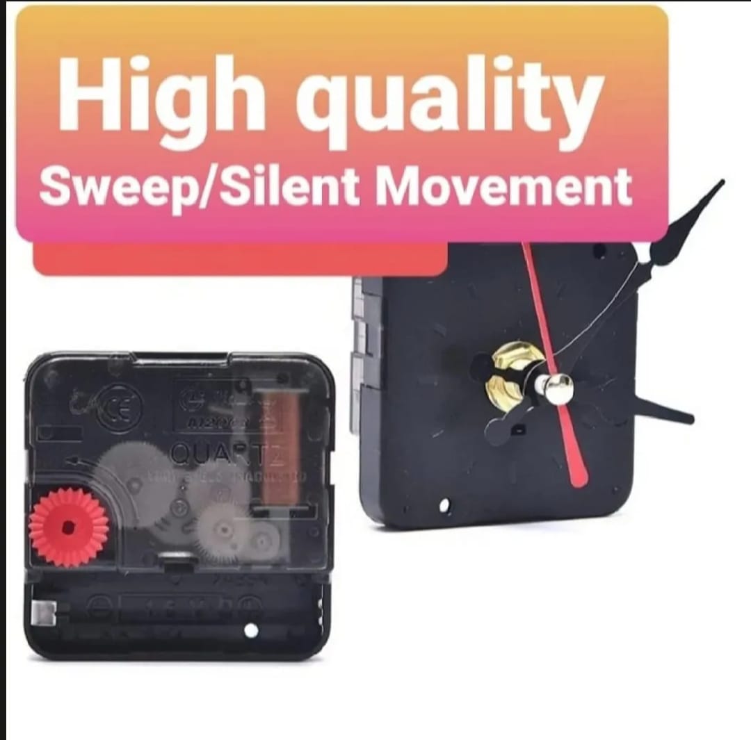 Elegant Silent Sweep Movement Wall Clock Mechanism with High-Quality Silent Movement