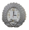 New Elegant Peacock Design Wall Clock - High-Quality Oval Decorative Timepiece (FREE DELIVERY)