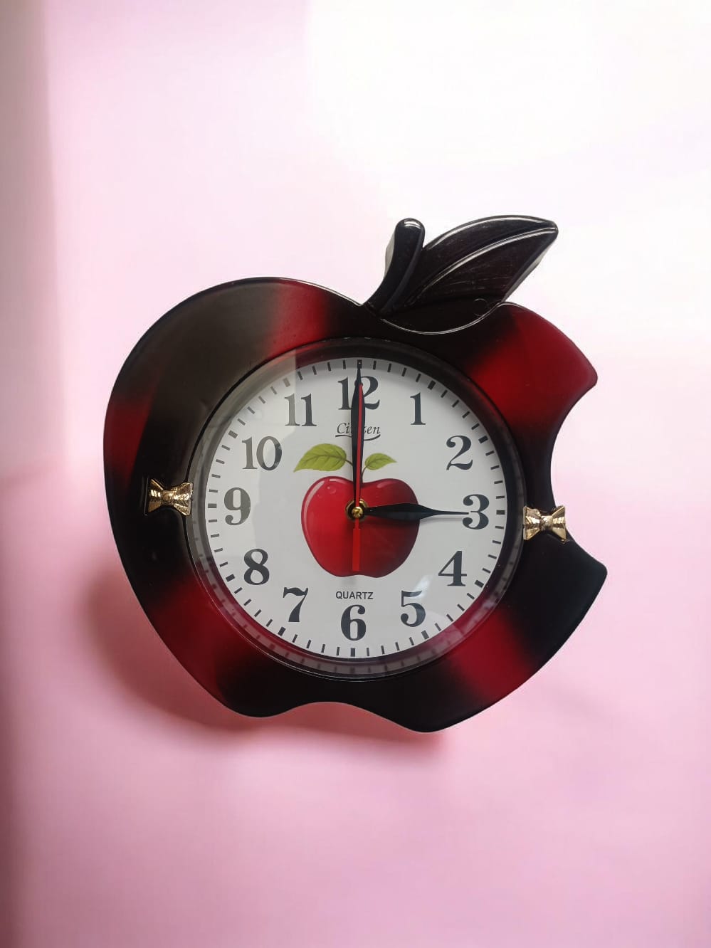 Wall Clock Apple Shape