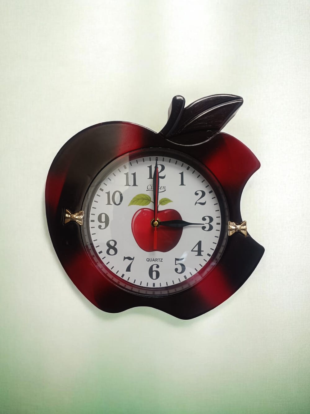 Wall Clock Apple Shape