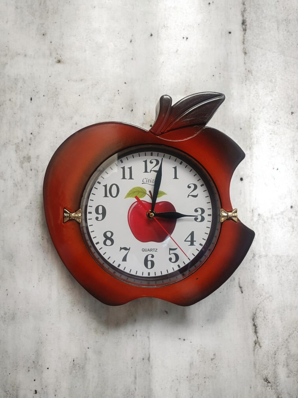 Wall Clock Apple Shape