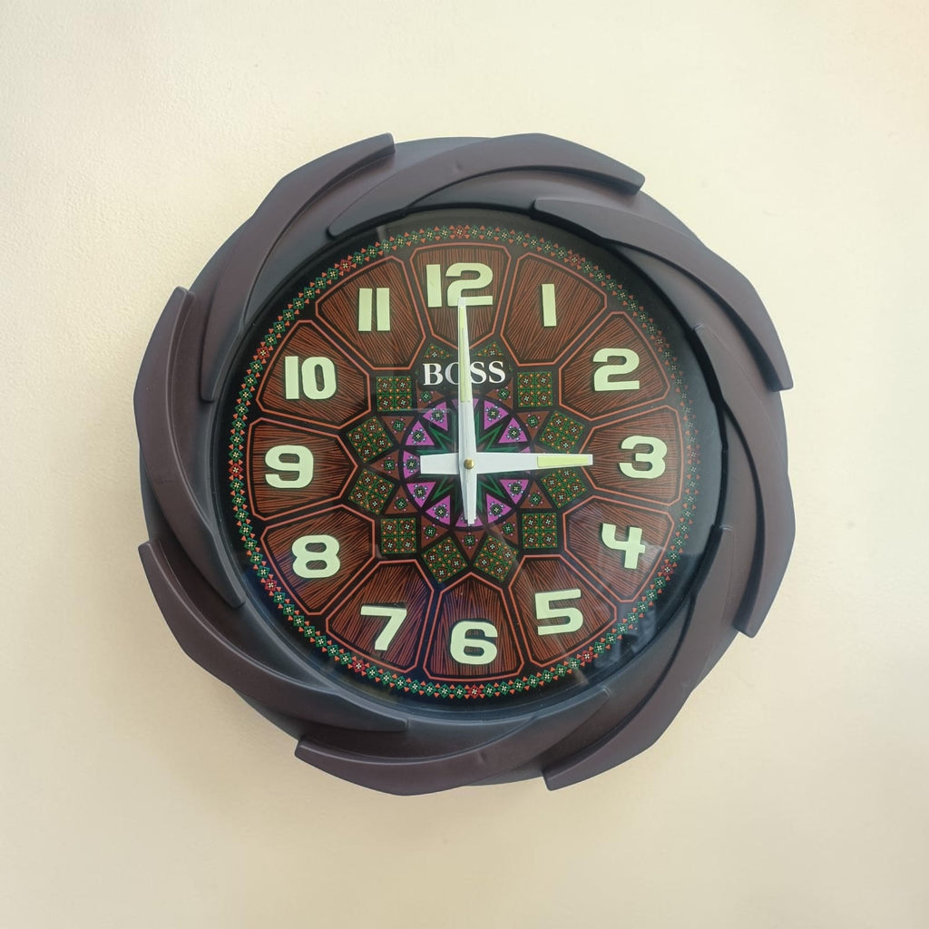 Wall Clock Night Vision (Glow IN The Night) 14 inch by 14" (FREE DELIVERY)