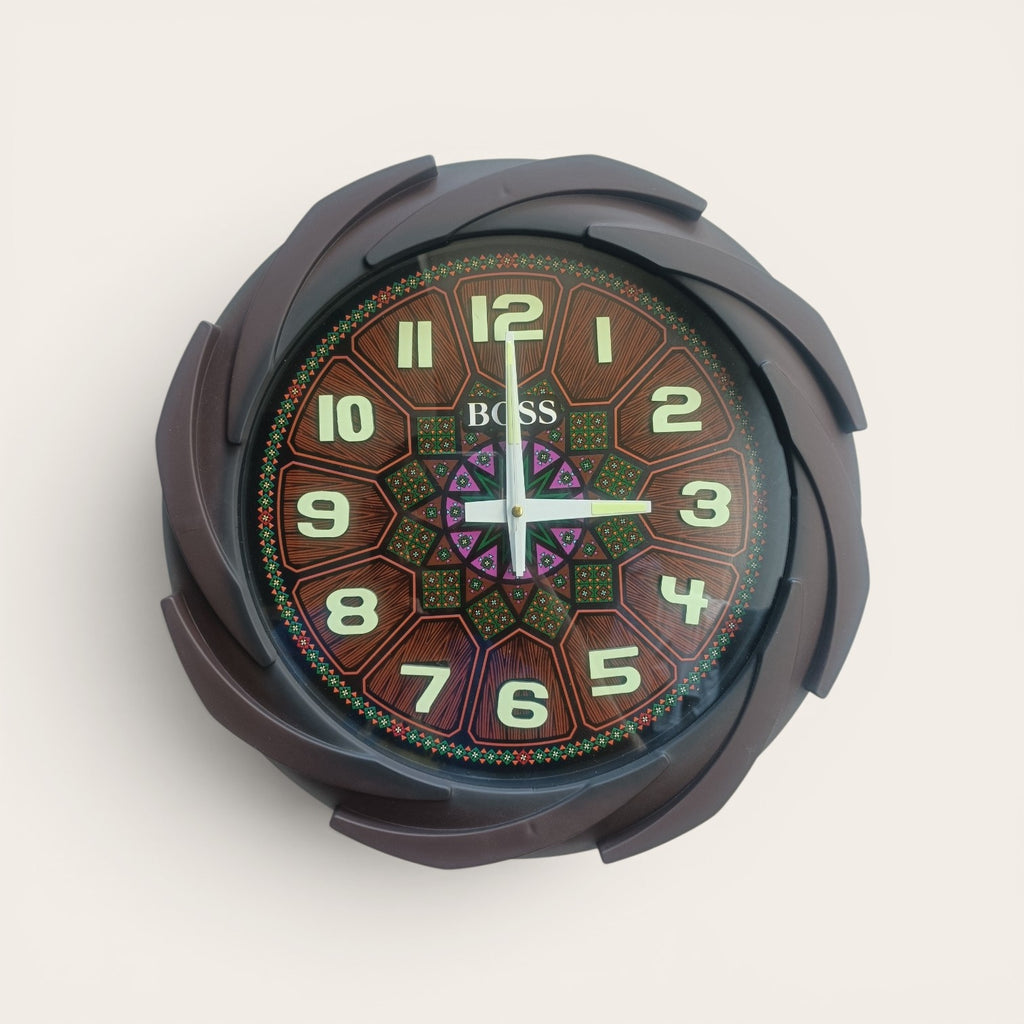 Wall Clock Night Vision (Glow IN The Night) 14 inch by 14" (FREE DELIVERY)