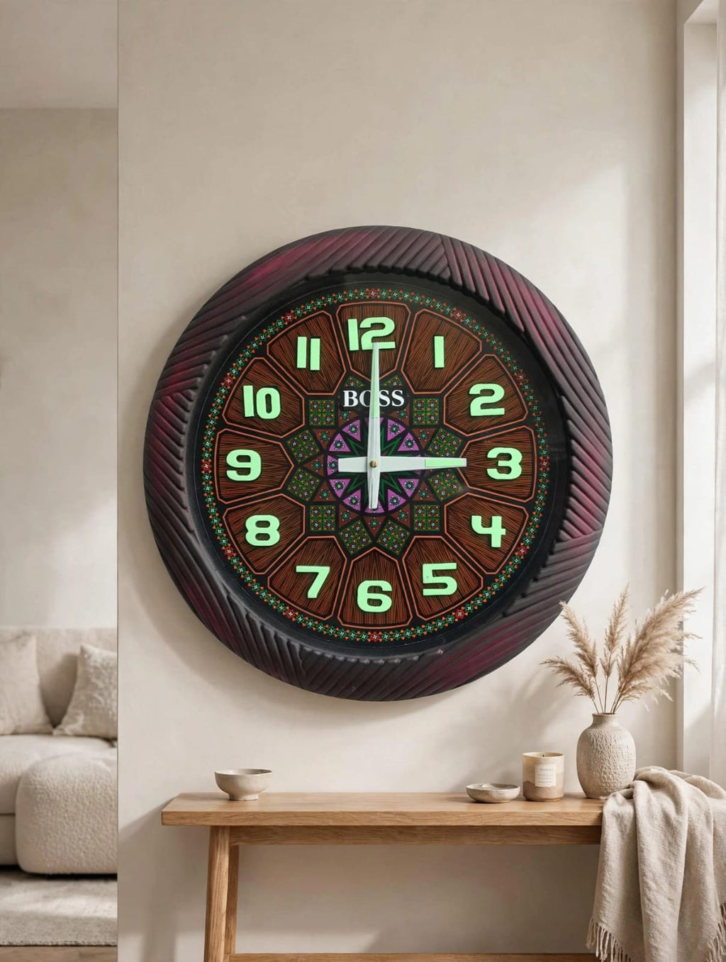 Wall Clock Night Vision (Glow IN The Night)