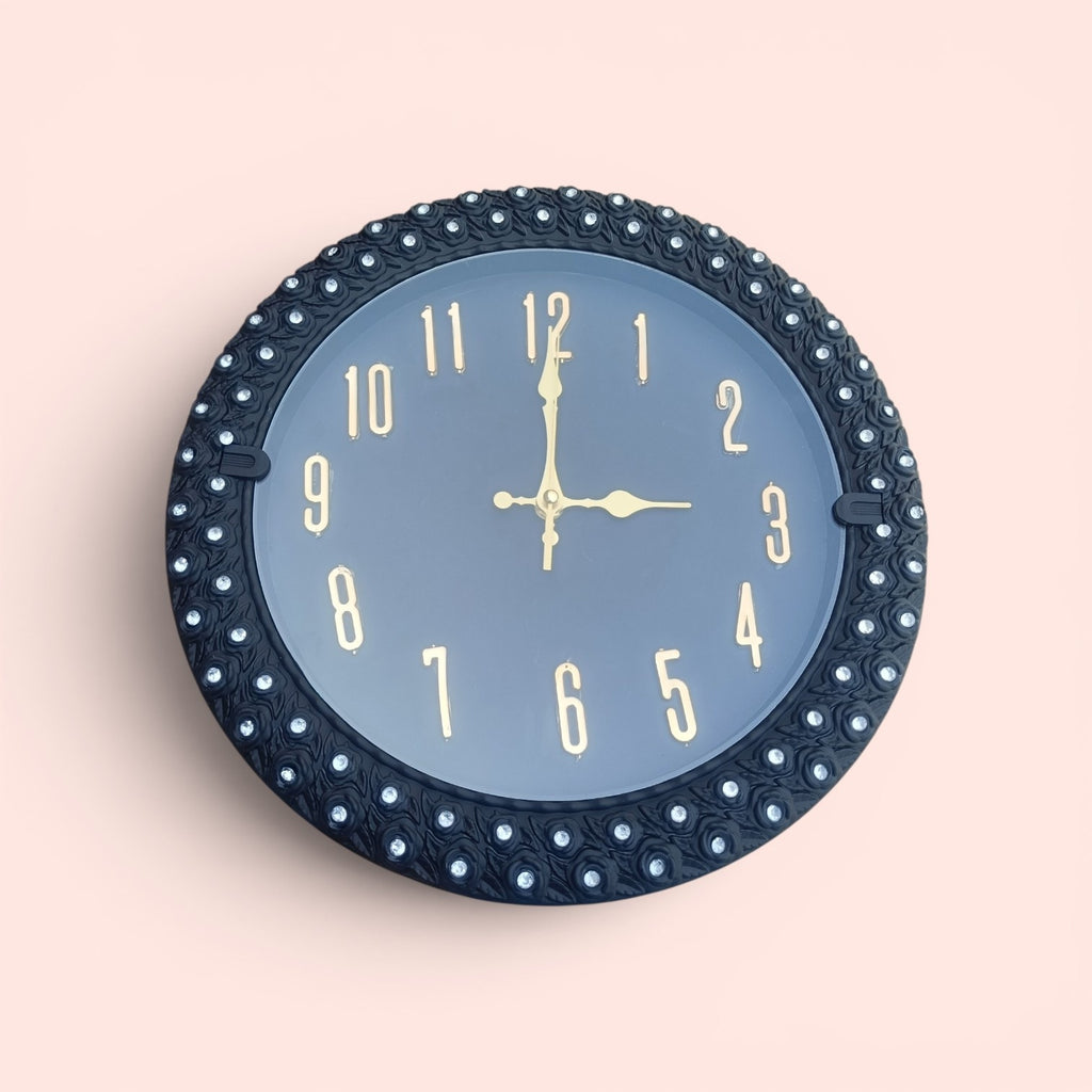 Home Decoration Simple Round New Design plastic wall Clock 14 inch by 14" (FREE DELIVERY)