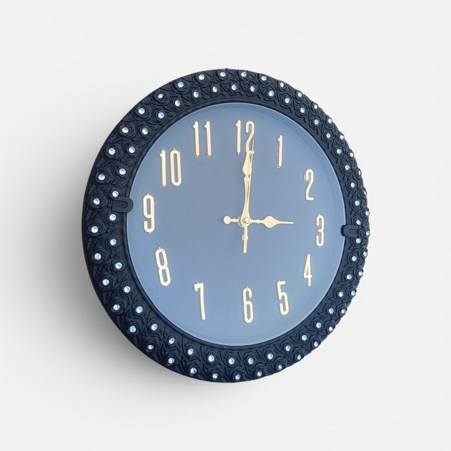Home Decoration Simple Round New Design plastic wall Clock 14 inch by 14" (FREE DELIVERY)