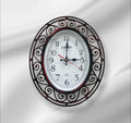 Elegant Plastic Wall Clock - New Vintage Style Oval/Rectangular Design
