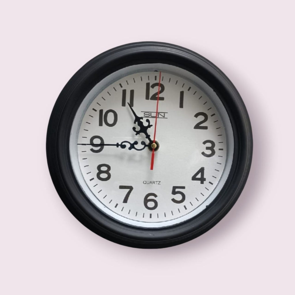 Elegant Wall Clock 8 inches (R2) with Classic Round Design - Home Decor Clock
